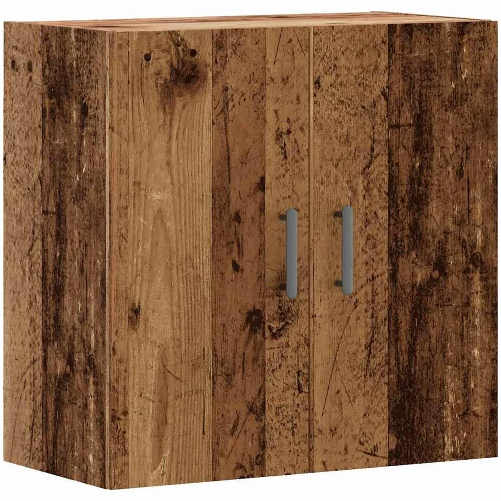 vidaXL Armario Pared Madera ingeniería Envejecida 60x31x60 cm, Armario montado en la Pared, Armario de Almacenamiento, Armario de Pared Colgante