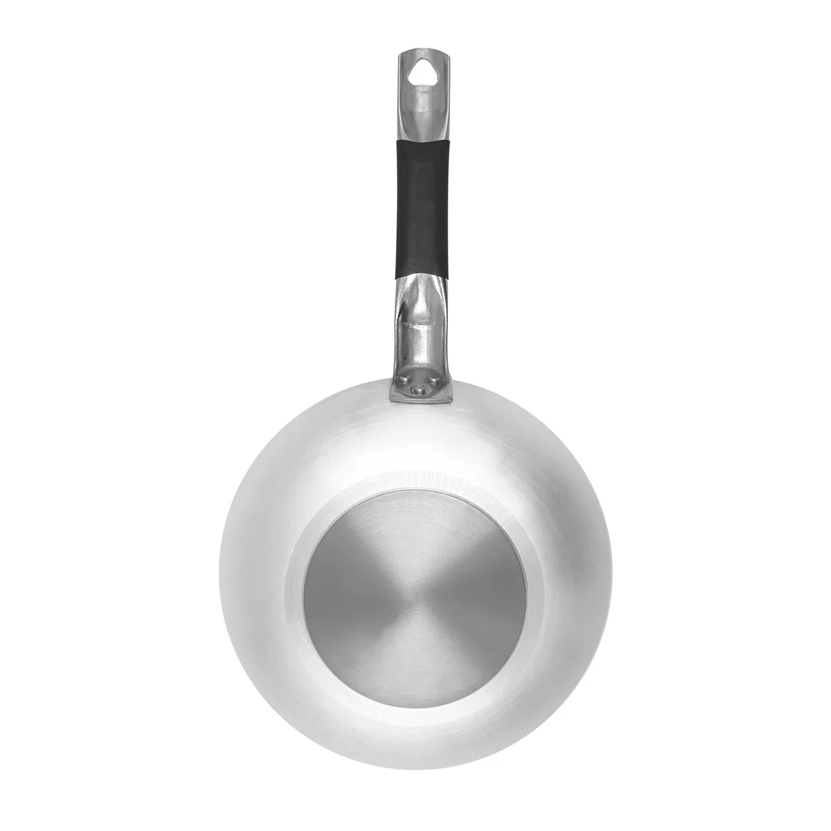 Pentole Agnelli ALMC111BPIC24 Línea de inducción de Aluminio Avellanado Alto, Fondo de inducción con 1 manija fría, 24 cm