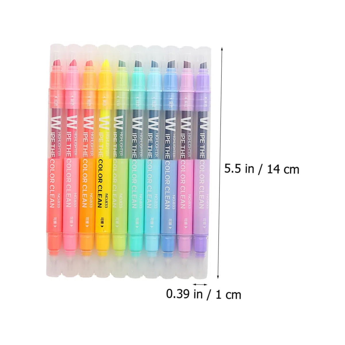 3 Juegos De Rotuladores Fluorescentes Borrables De Doble Punta Para Escritura Y Notas Útiles Escolares 10 Unidades X 3