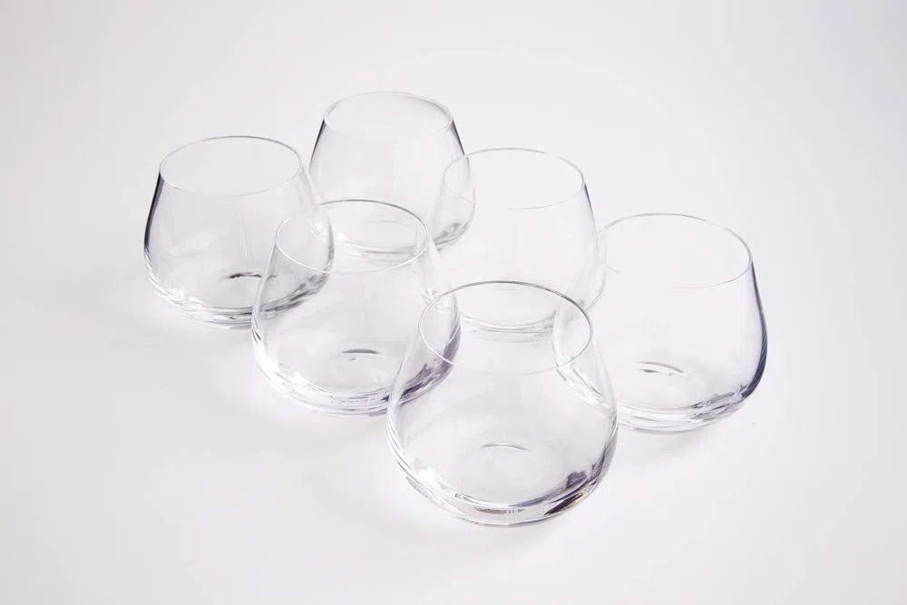 6 Copa/Vaso de cata de aceite de oliva transparente