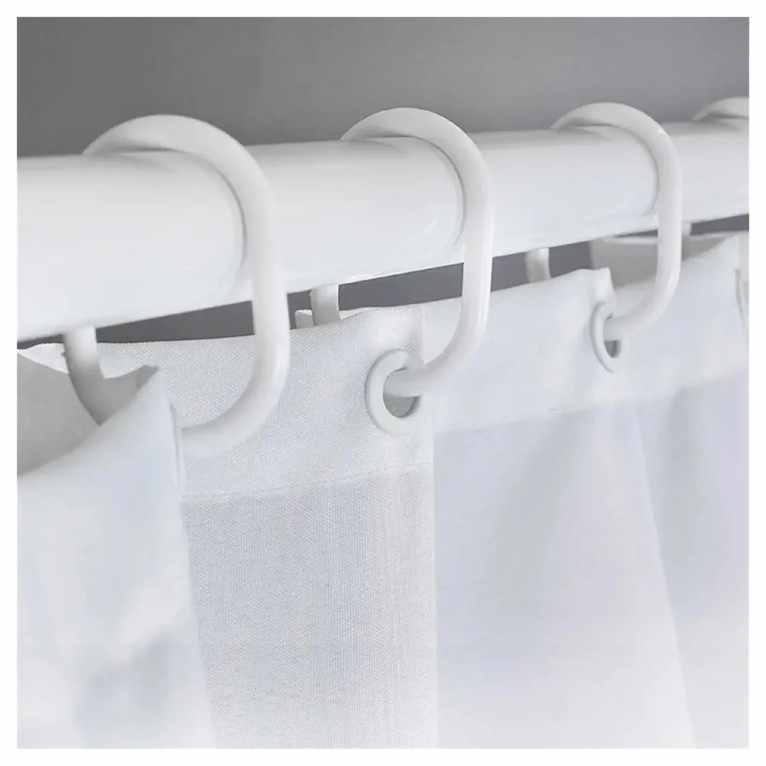 Cortina De Ducha Cortina de Ducha Impermeable for baño, 200 x 180 cm, con Estampado geométrico Simple, de poliéster, for decoración del hogar, con 12 Ganchos(2,W180xH240cm)