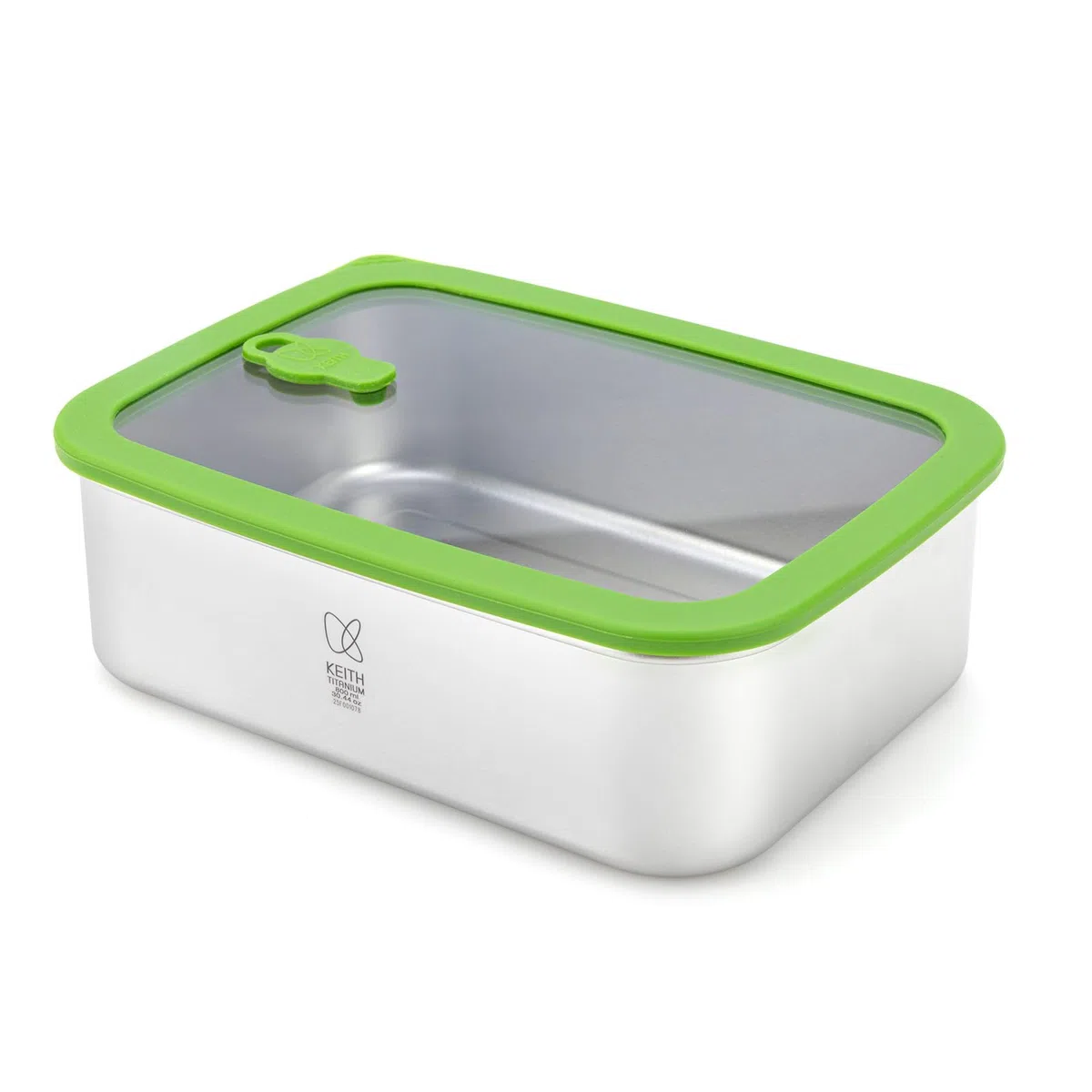 Keith Recipientes de titanio para almacenamiento de alimentos con tapas a prueba de fugas y herméticos | Contenedores de titanio herméticos para congelador, fiambrera Bento de 800 ml para comida