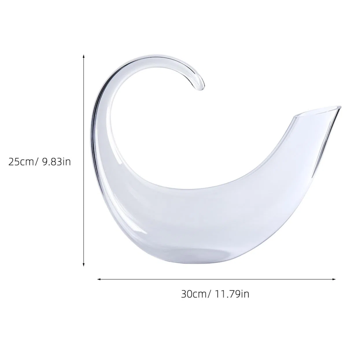 Cabilock Decantador de Vino Transparente Elegante de Vidrio Dispensador de Licor para Uso Doméstico Diseño Creativo y Duradero Jarra de Cristal Estilo Europeo para Almacenamiento