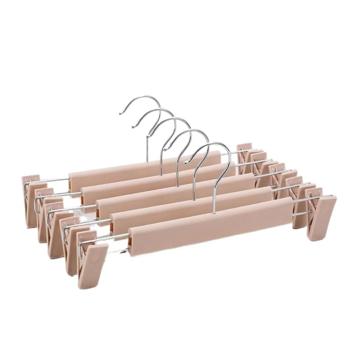 Perchas Camisas Perchas De Plástico Resistentes con Clip Ajustable, Perchas para Pantalones Cortos, Antideslizantes, para Colgar Pantalones, Calcetines, Abrigos Hombros para Perchas(C,10pcs)