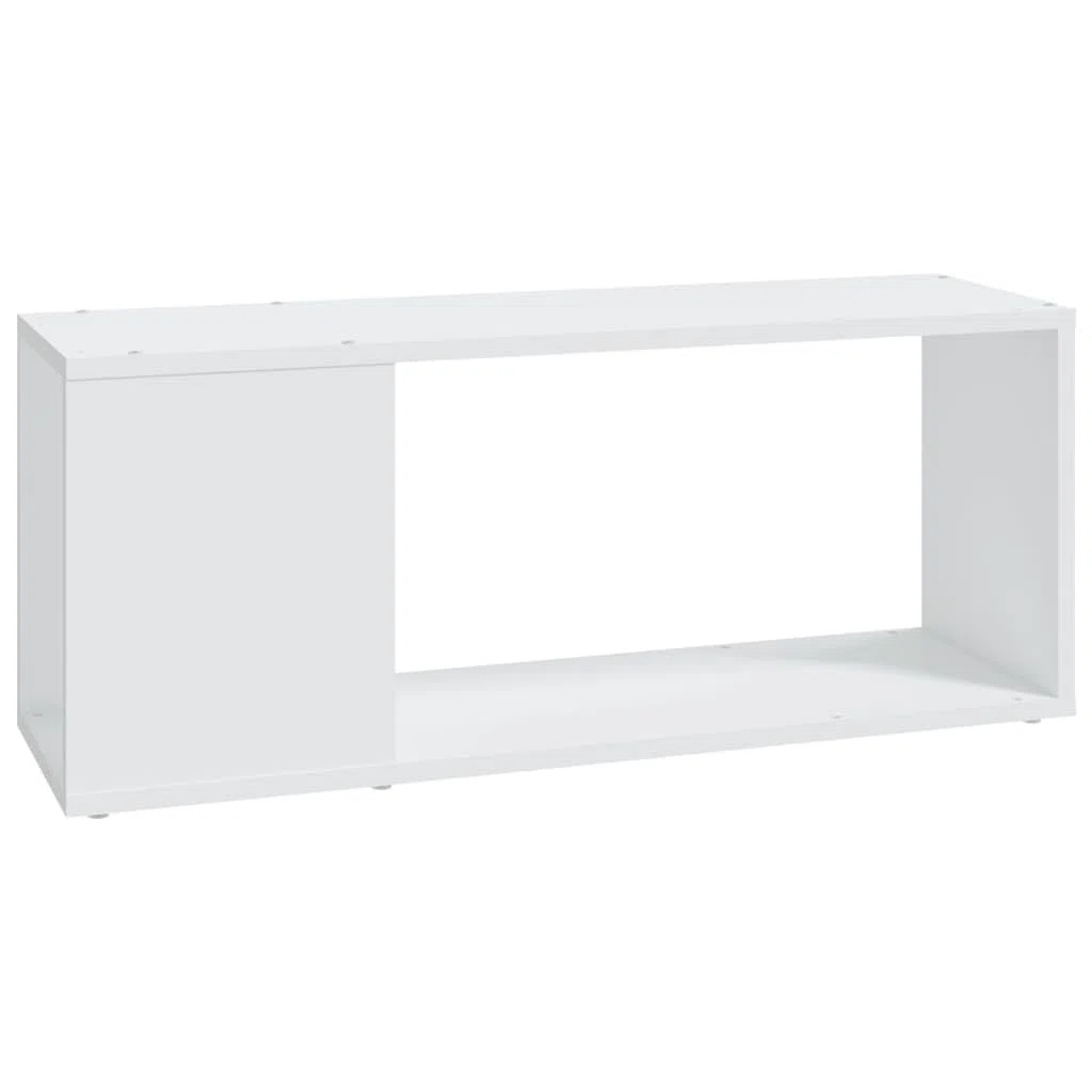 vidaXL Mueble para TV Soporte Mobiliario Aparador Armario Estante Salón Sala de Estar Dormitorio Decoración de Madera Contrachapada Blanco 80x24x32 cm