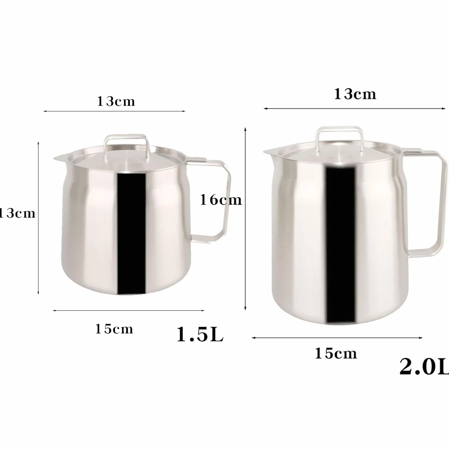 Recipiente de filtro de aceite versátil de acero inoxidable 304 de gran capacidad, olla de filtro de aceite de acero inoxidable, mini freidora de aceite de cocina y taza de filtro, tanque de red