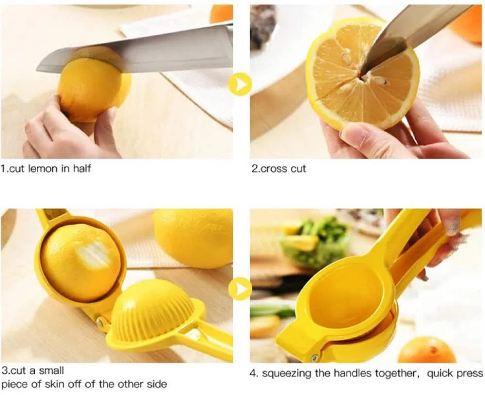 Exprimidor Manual, Exprimidor De LimóN Y CíTricos, Clip De LimóN De AleacióN De Aluminio Manual Para El Hogar, Exprimidor De Frutas, Exprimidor De LimóN De Cocina Doble-3 models