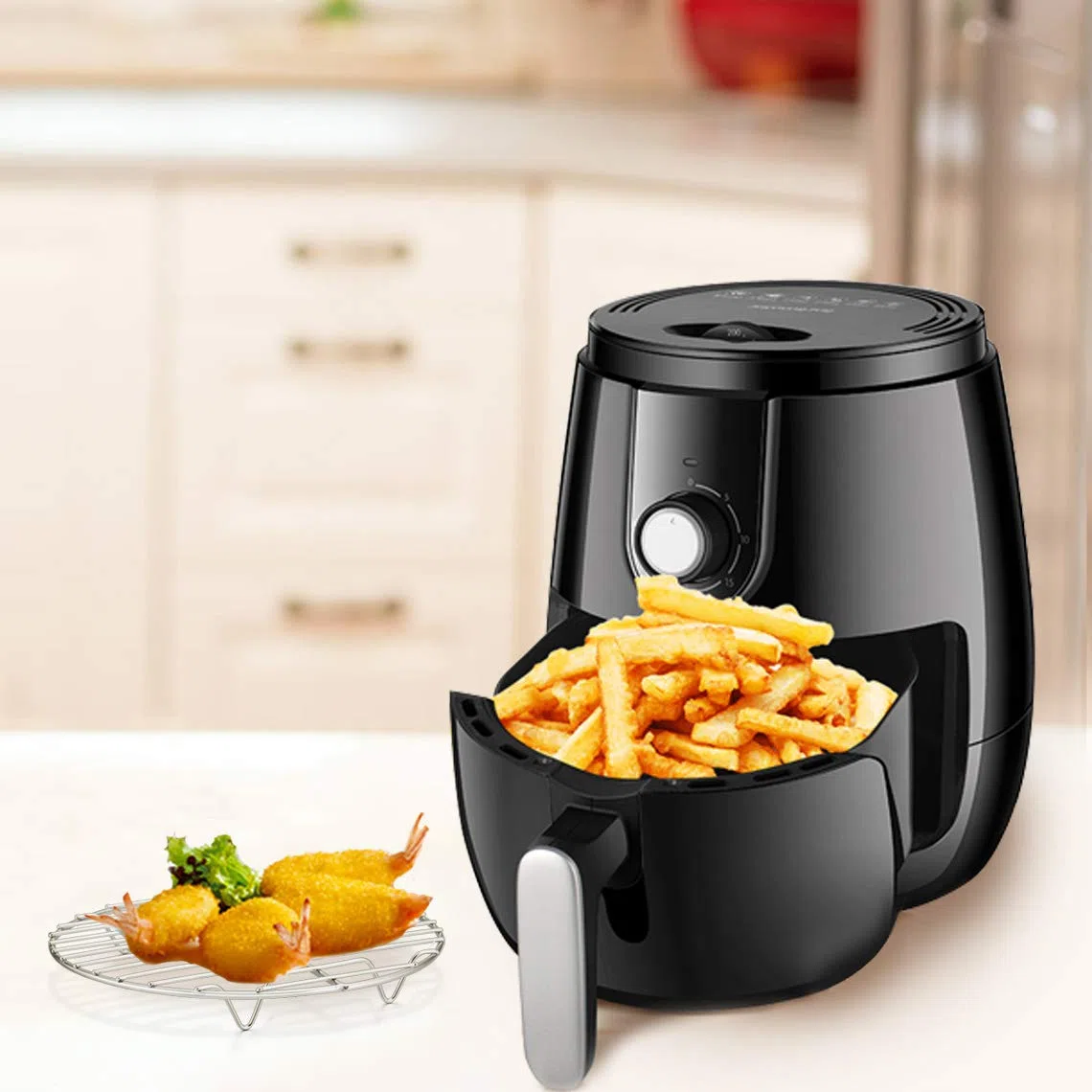 E-far - Juego de estantes de refrigeración redondos de acero inoxidable