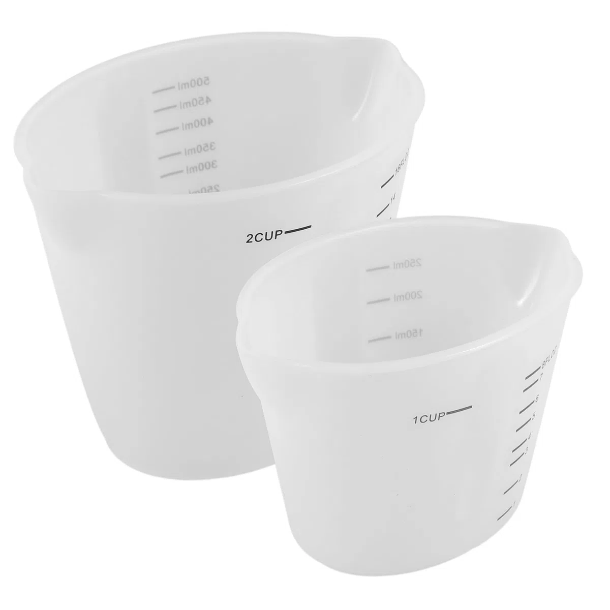ABOOFAN 8 Piezas Taza Medidora Práctico Vaso Medidor Tazas De Cocina Vasos Mezcladores De Silicona Para Resina Vaso Medidor De Silicona De Graduada Gel De Sílice