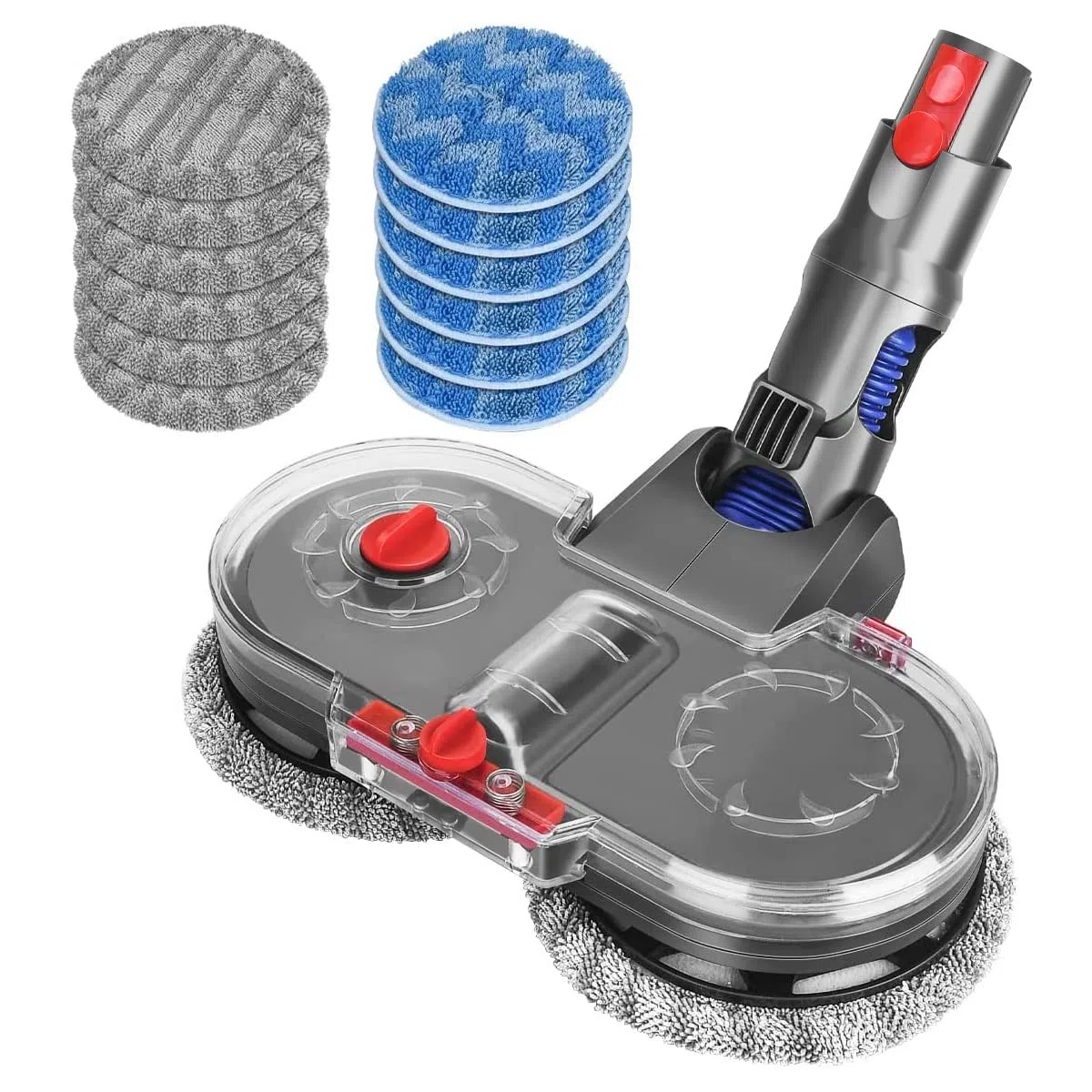 Cabezal de Fregona Eléctrica para Dyson V12/V10 Slim | Cabezal de Trapeador, Tanque de Agua,12 Almohadillas de Trapeador
