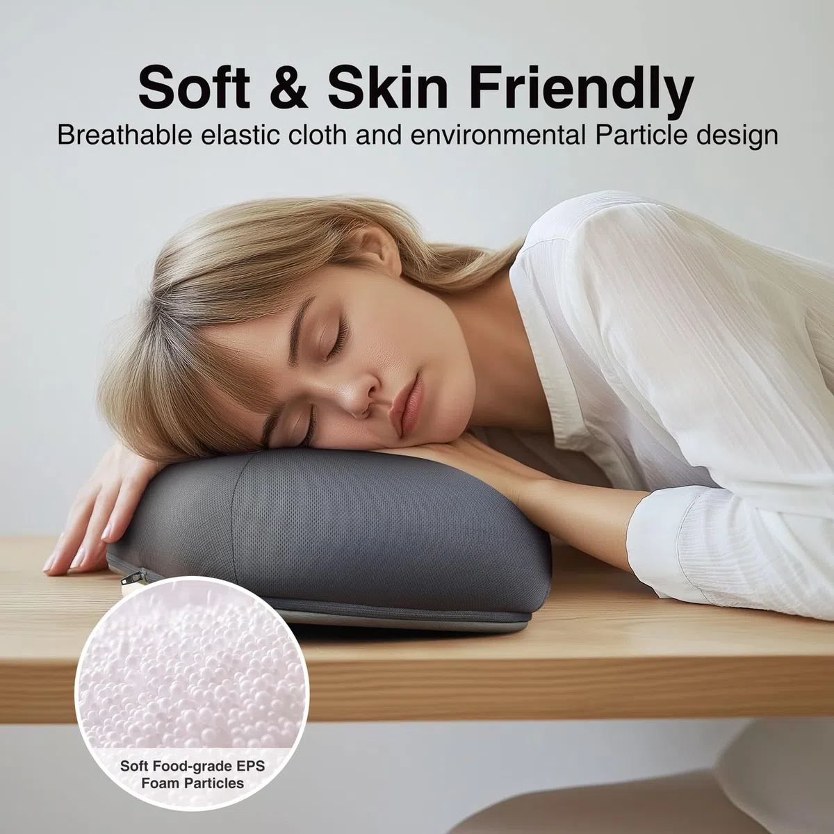 elitehood Soporte grande para libros, cómodo soporte para libros con almohadilla de almohada para leer manos libres en la cama, soporte para regazo para libros de cama, minimiza la tensión del cuello
