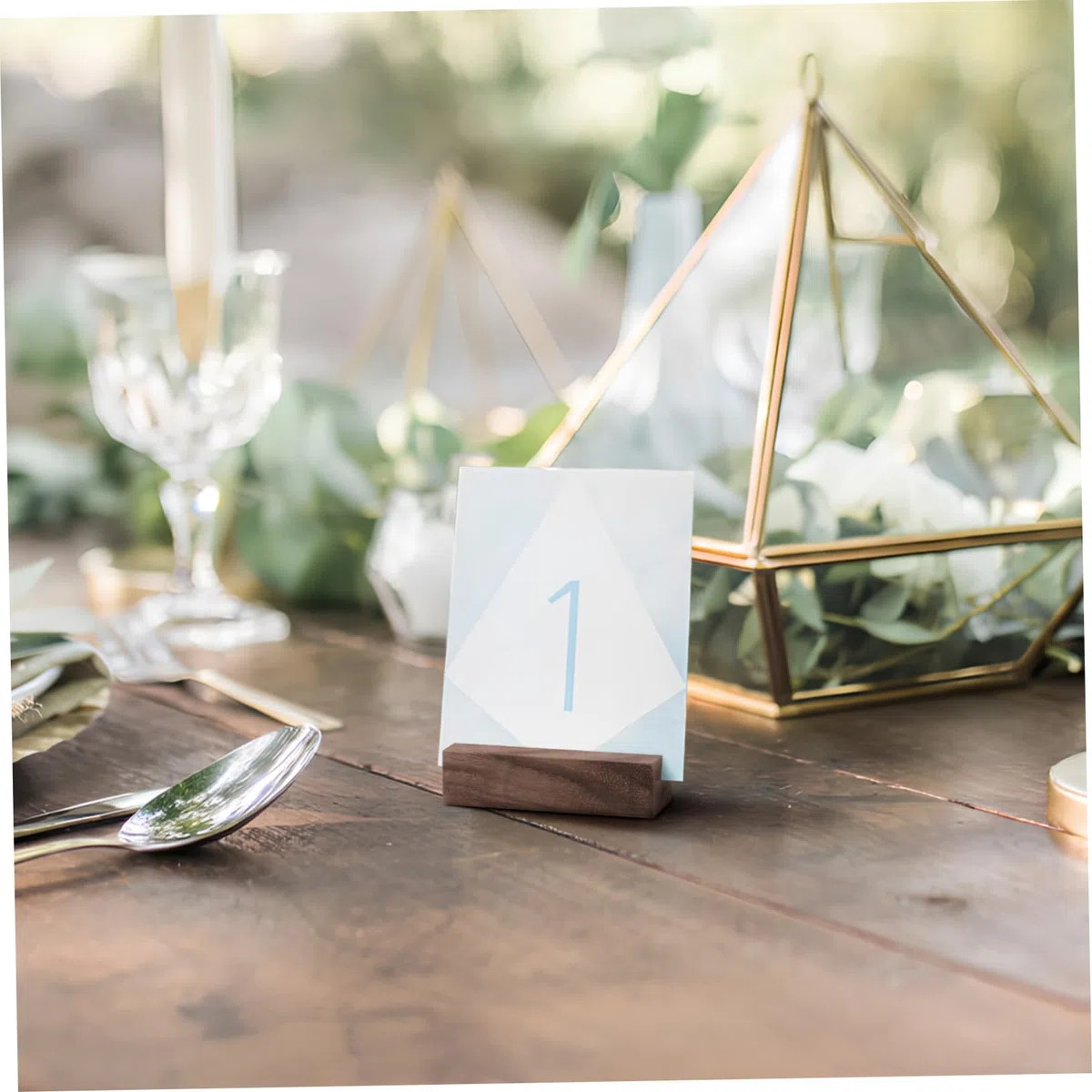 IMIKEYA 36piezas Soporte De Tarjetas De Madera para Mesa De Base De Madera Rústica para De Mesa Menús y para Bodas Restaurantes