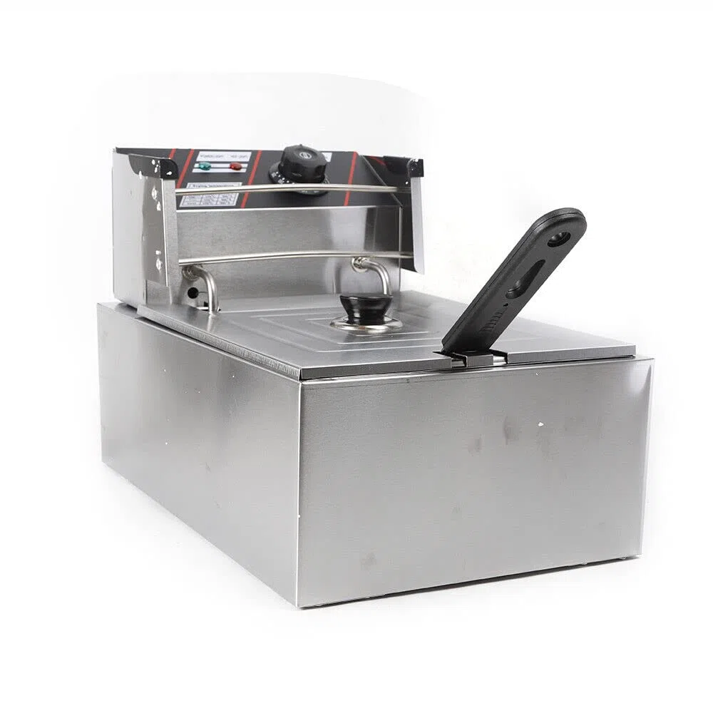 5.5 Litros Freidora Eléctrica Freidora Termostato Inox Deep Fry,Freidora eléctrica,Freidora Con Cesta