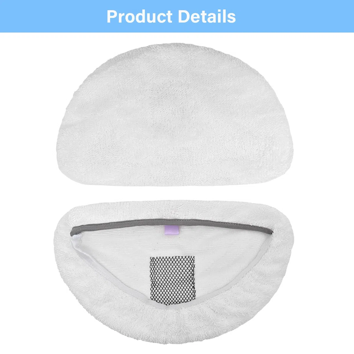 Tivcroxs Bissell Powerfresh Steam Mop 1440 1806 1544 2685A 2814 Series, Model 19402 19404 19408 19409 1940A 1940F 1940Q 1940T 1940W B0006 B0017 2075A Almohadillas para fregona, Blanco, Gris