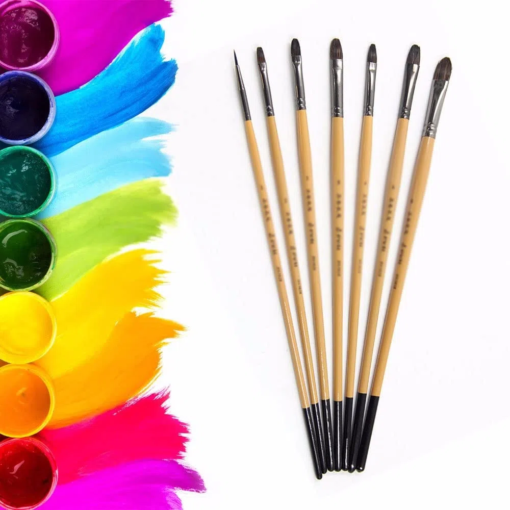 7 Artistas Acuarela Pincel Conjunto Acrílico Aceite Dibujo ARTÍCULOS DE ARTÍCULÍA Cepillo de Pintura al óleo