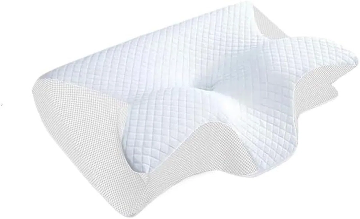 Almohada ortopédica antironquidos para la apnea del sueño, soporte para el cuello, espuma viscoelástica transpirable para todas las posiciones de sueño, adultos