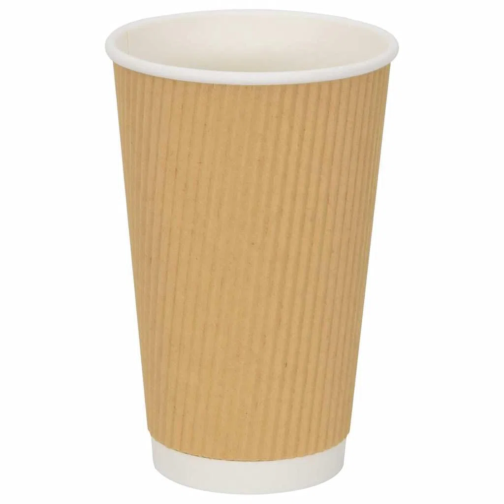 Vasos de papel de papel con tapas, 1000 unidades, 400 ml, marrón, plástico, blanco, compatibles, gastronomía, catering, fiestas, eventos, bebidas calientes, bebidas frías, batidos, agua, para