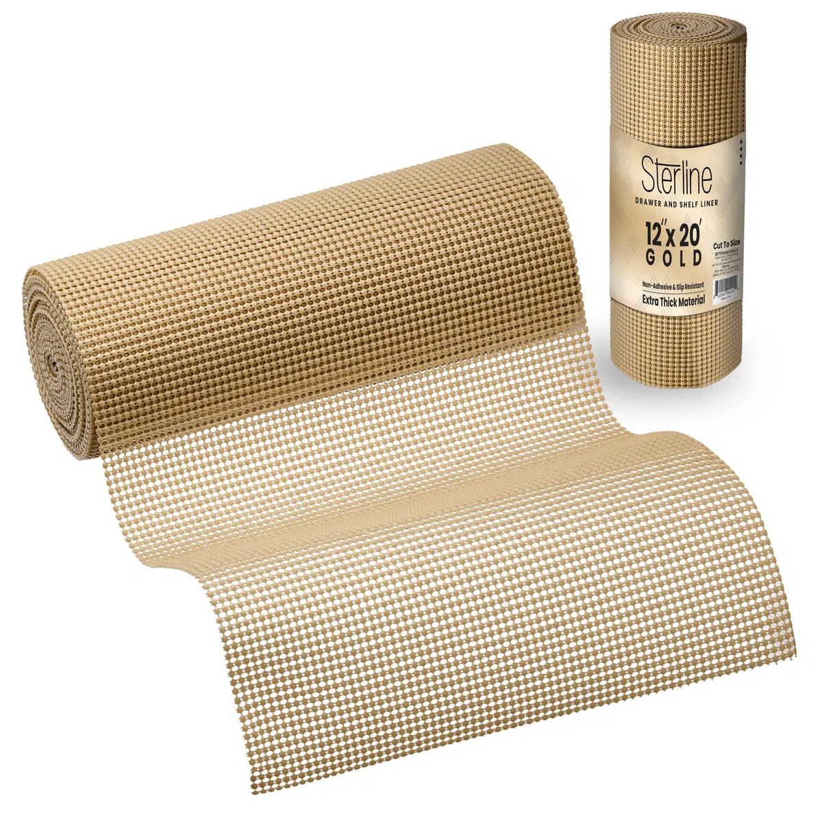 Revestimiento para cajones y gabinetes, 12 Pulgadas x 20 pies, Cortado a Medida, no Adhesivo, Duradero, Antideslizante, fácil instalación, Fuerte Agarre para Cocina, estantes y baño, Color