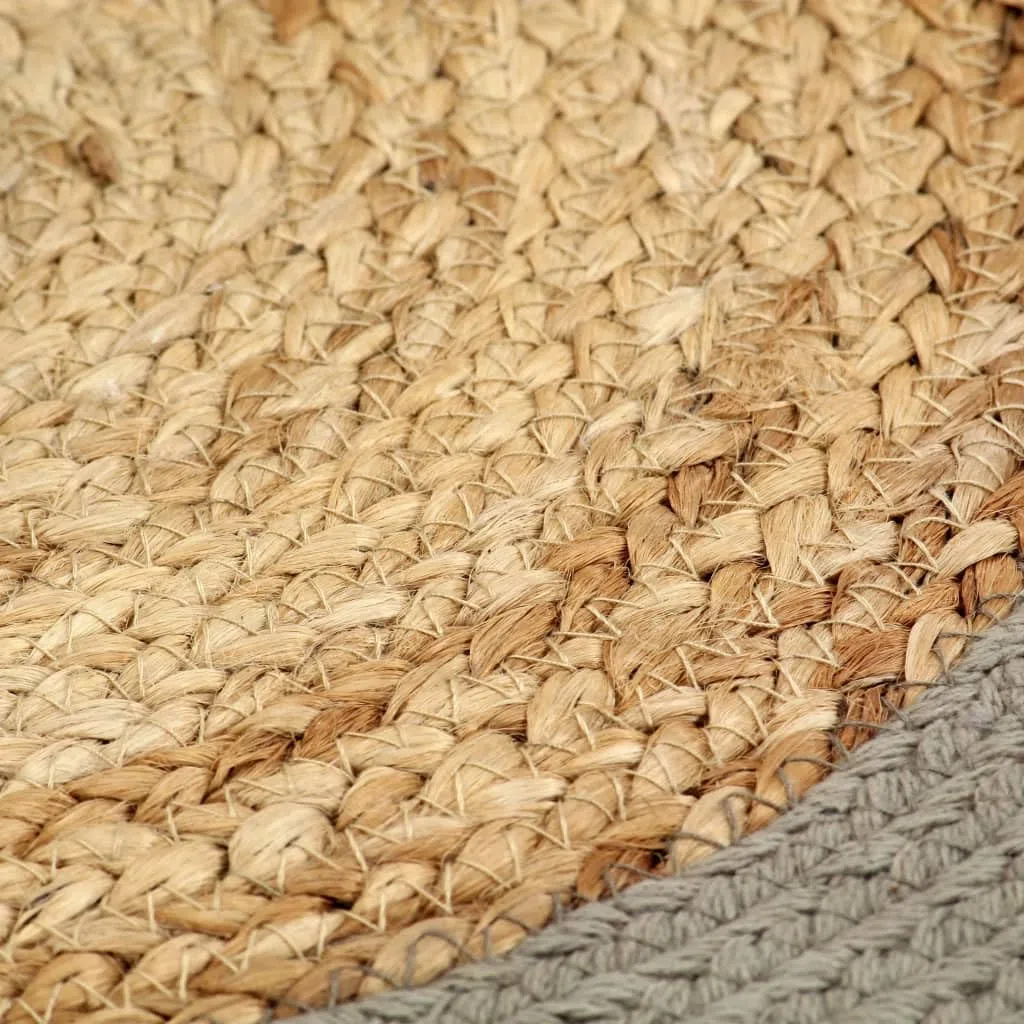 Juego de 4 manteles individuales de yute natural y algodón, 38 cm, lavables, antideslizantes, resistentes al calor, con protección antimanchas, para mesa de comedor, cocina, comedor, restaurante