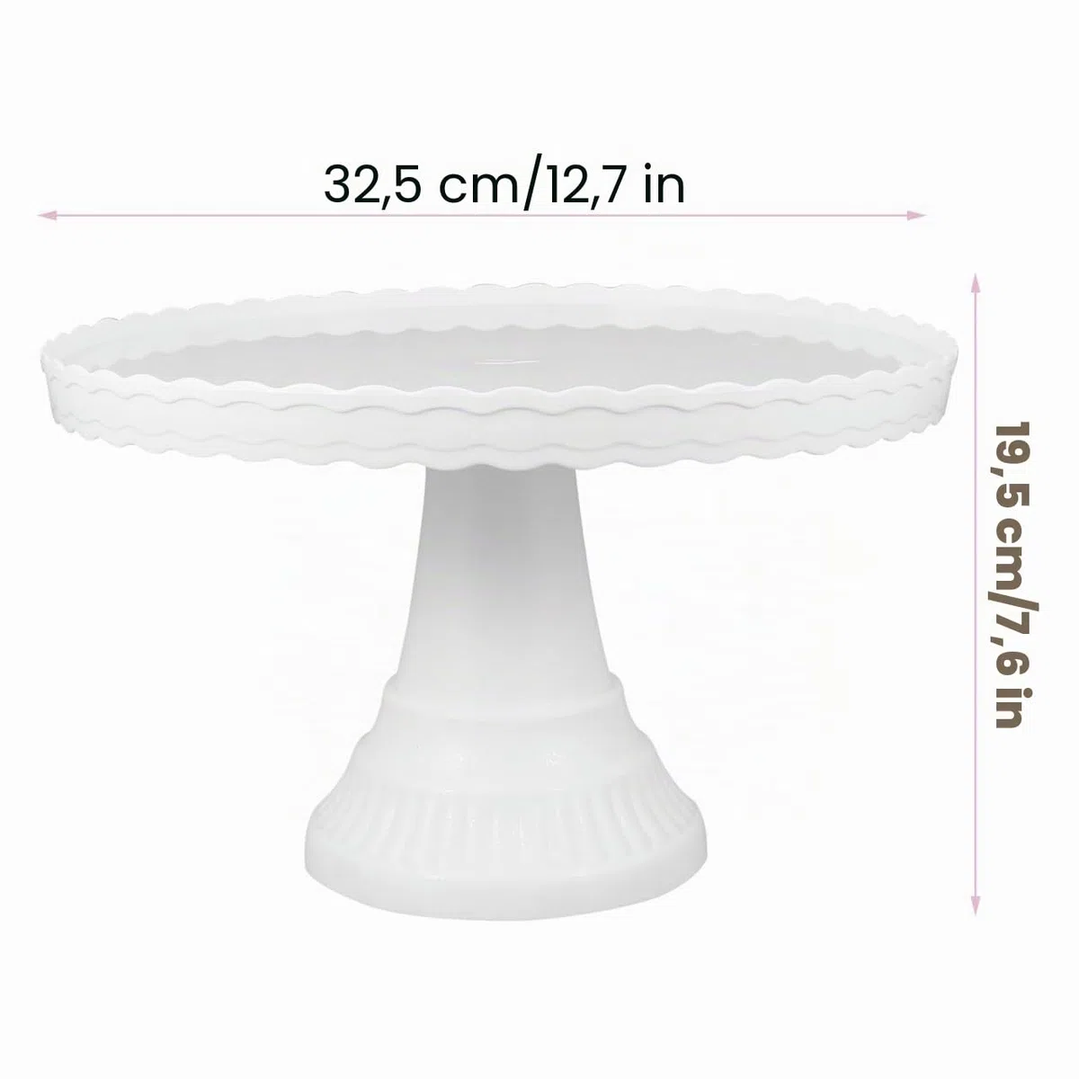Amosfun Soporte De Visualización De Pastel para Fiesta De Bodas Y Cumpleaños Bandeja para Cupcakes Postres Galletas Frutas Y Dulces Material Ecológico 12.59 X 12.59 X 7.67 in