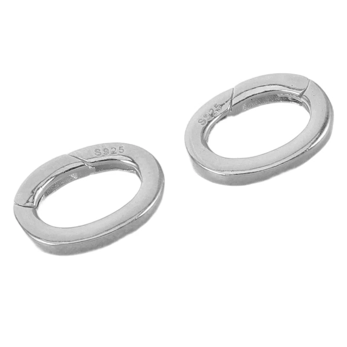 2 Piezas Cierres de Resorte para Joyería 10Mm X 13Mm, Conectores de Cadena para Pulseras y Collares, Clips de Seguridad Metálicos, 2 Unidades para Manualidades y