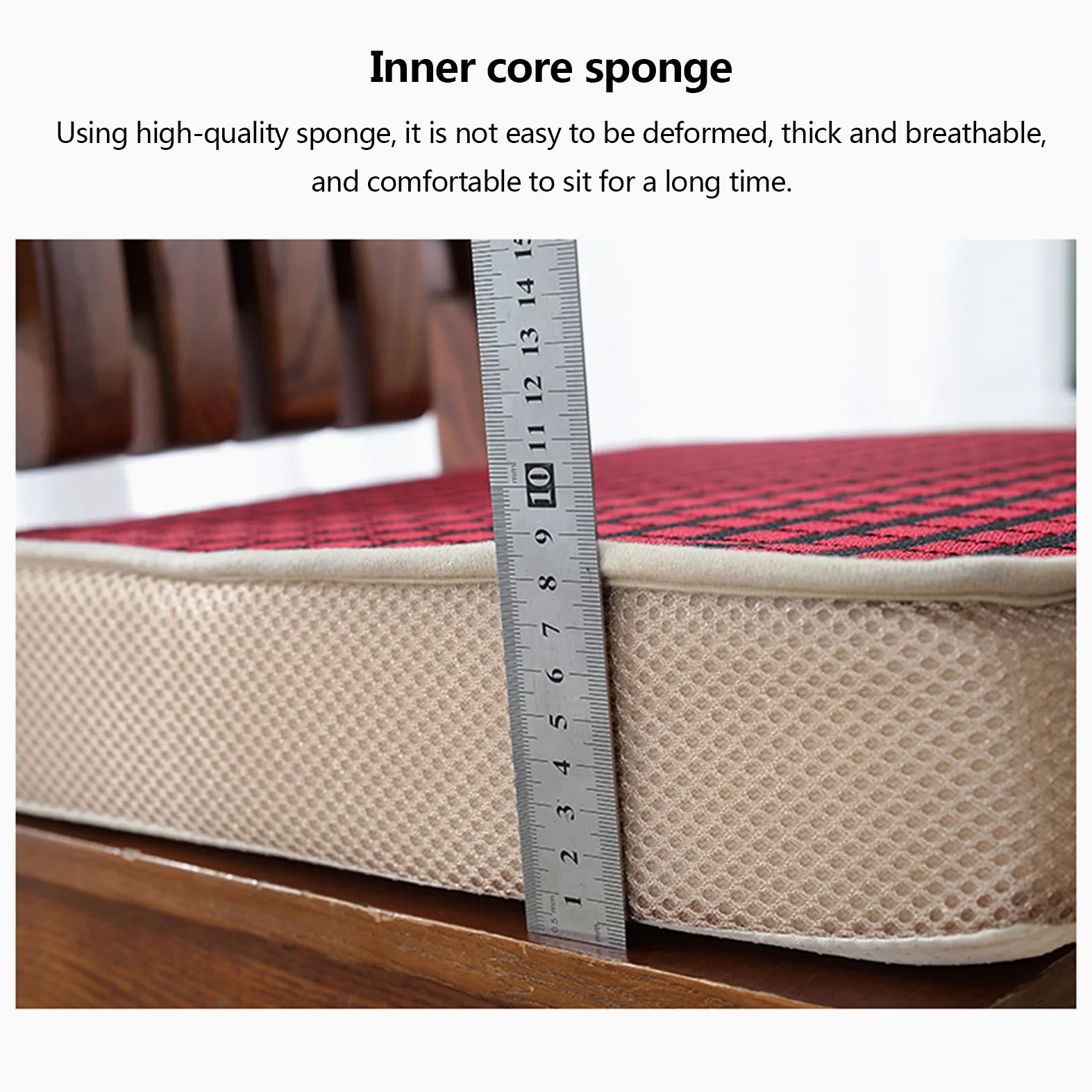 Cojín de asiento antiescaras de 50 x 50 cm, funda extraíble con cremallera, cómodo, antideslizante, transpirable, para cocina, dormitorio, oficina, alivio de presión