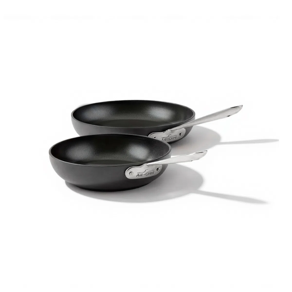 All-Clad 2100090557 E785S264 HA1 - Juego de utensilios de cocina anodizados y antiadherentes (2 piezas, sin PFOA, 20,5 cm), color negro