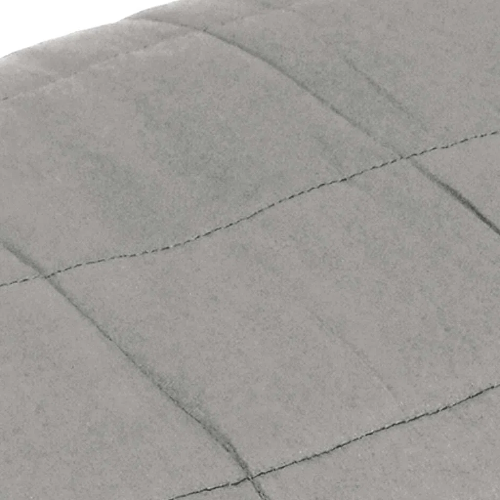 vidaXL Manta con Peso Tela Gris 120x180 cm 9 kg, Manta, Manta de edredón, Manta calmante, Ropa de Cama, Manta con Peso para la ansiedad
