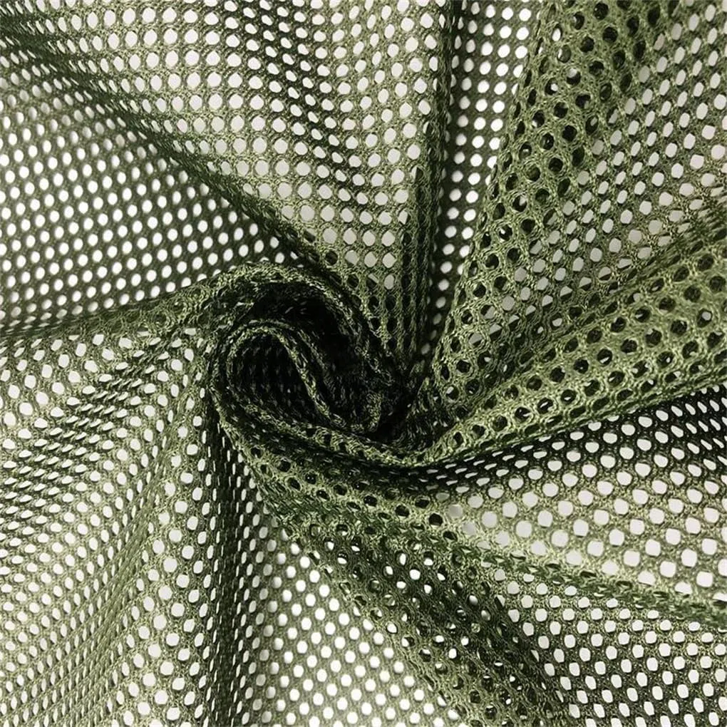 Tejido de malla elástica, Tela de malla Multicolor, 100cm x 150cm for silla, bolso, sombrilla, artesanías, pesca, costura, transpirable(Red)
