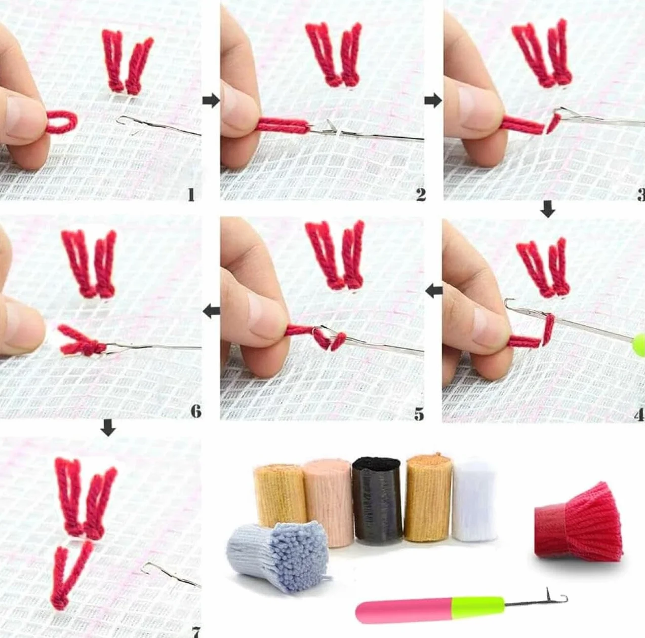 AxiangziK Diy Kit Manualidades Alfombra Chica De Dibujos Animados Kits De Ganchillo Para Hacer Alfombras，Juego De Bordado,Kit De Ganchillo Para Principiantes，Manualidades De Costura Para Deco 21x29in
