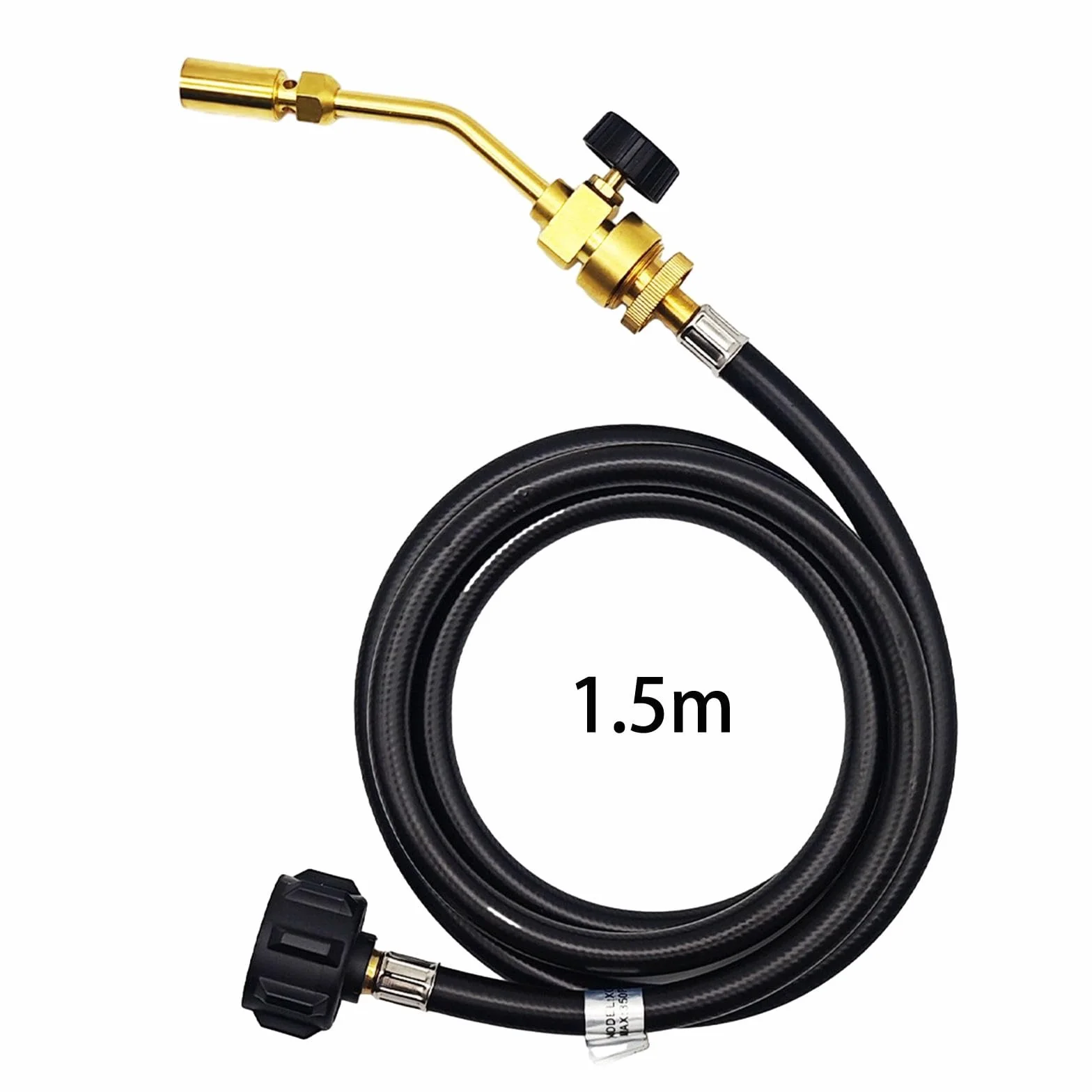 Soplete de Propano, Pistola de Soldadura, de 1,5 M, Soplete de Gas, Soplete Multiusos, Bloqueo de Llama, Soplete de Soldadura