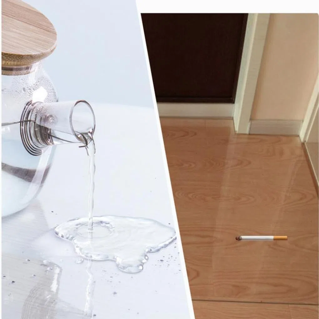 Protector Suelo Transparente Redonda,Alfombra Silla Oficina,Tapete Antideslizante para Parquet,Mantel de plástico PVC,Protector de Mesa Impermeable (75cm,3mm)
