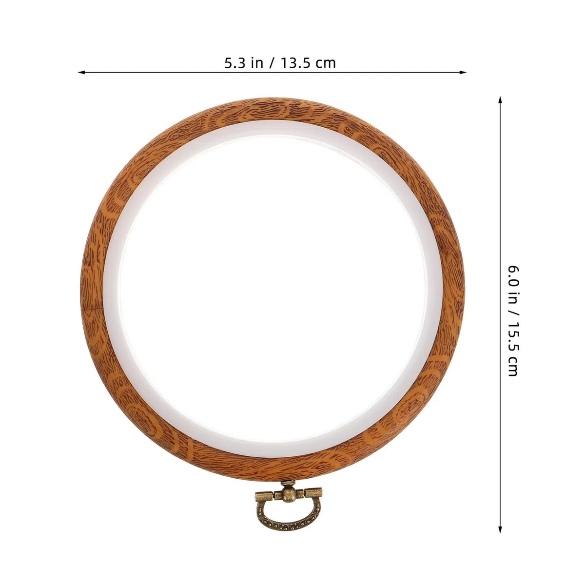 MUELODSIC Aros de Bordado y Material Resistente 10 Diseño Portátil de Aleación de Zinc y Plástico Pp para Punto de Cruz para Exhibición Decorativa Hogar