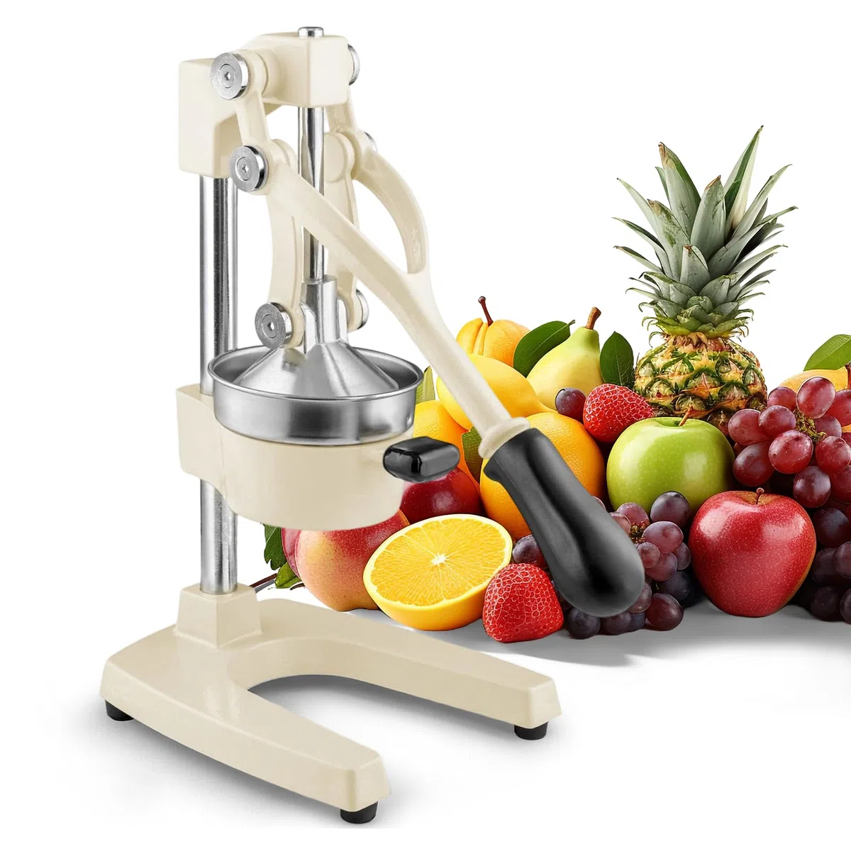 Kitchen - Exprimidor de jugo de naranja de hierro fundido, fácil de limpiar, exprimidor de cítricos profesional, exprimidor de limón de acero inoxidable duradero, prensa manual resistente de cítricos