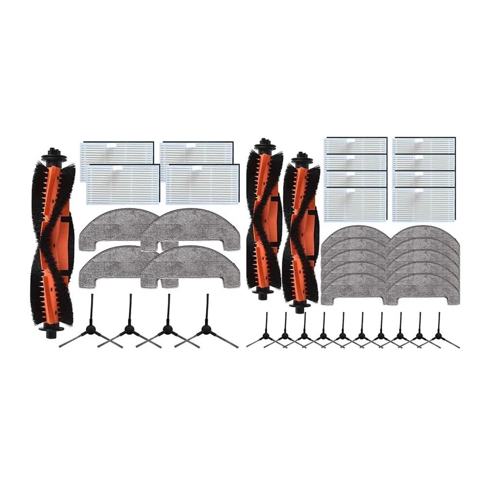 Cepillo principal/lateral + filtro + Kit de paño de mopa for S800 E20 E20 Pro E20 Pro Plus piezas de recambio de aspiradora(A)