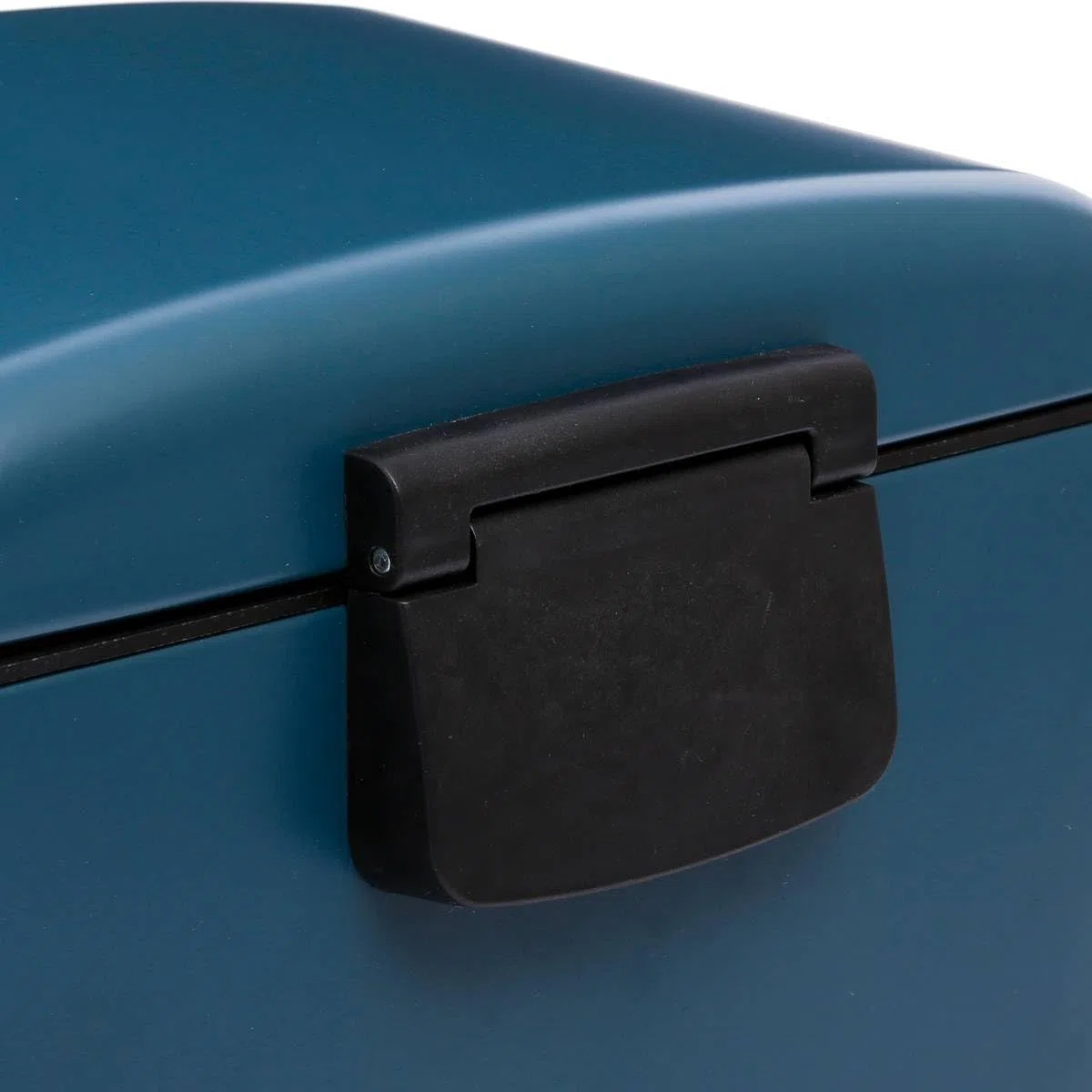 5Five - Cubo de basura metálico para cocina Ariane de 30 l en azul pato - Cubo extraíble y asa trasera - Cierre silencioso
