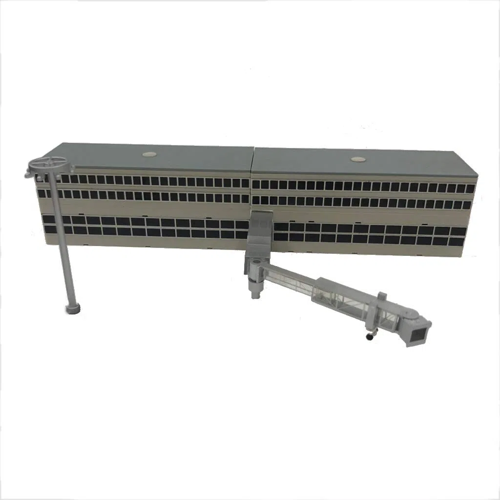 Perfeclan 1: 400 Puente de Pasajeros de Aeropuerto Simulado Y Modelo Ligero de Construcción Paisaje Tren Disposición, Art.-Nr007