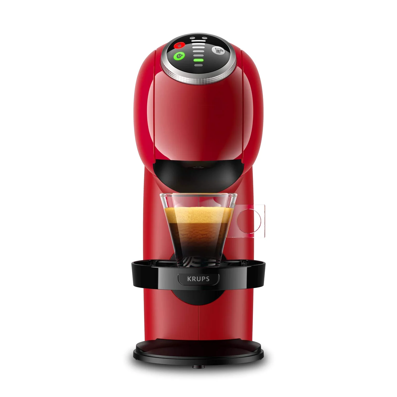 Krups Nescafé Dolce Gusto Genio S Plus KP3405. Cafetera de cápsulas, Eco, pantalla táctil, 4 ajustes temperatura, rojo