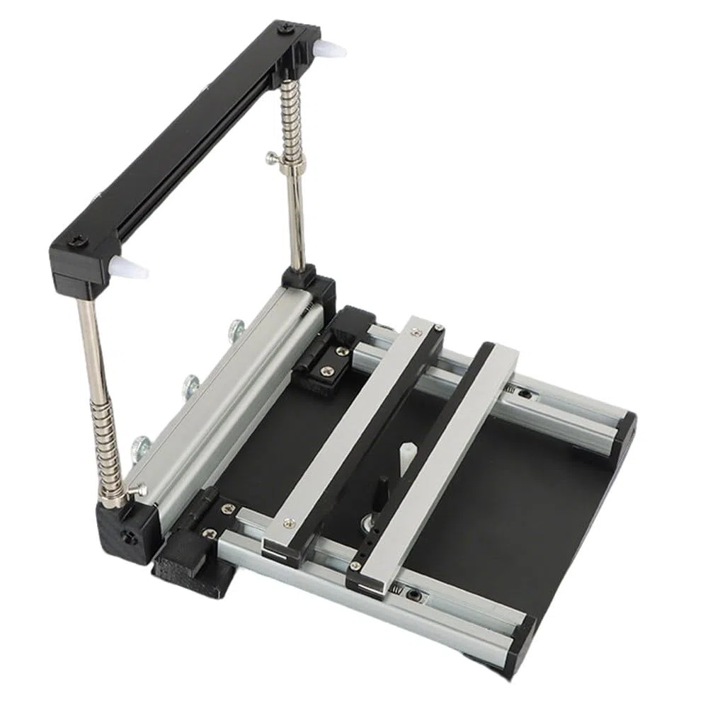 Impresora de pasta de soldadura de malla de acero, impresión de precisión para producción de lotes pequeños, mesa de pasta de soldadura manual de 20 x 20 pulgadas