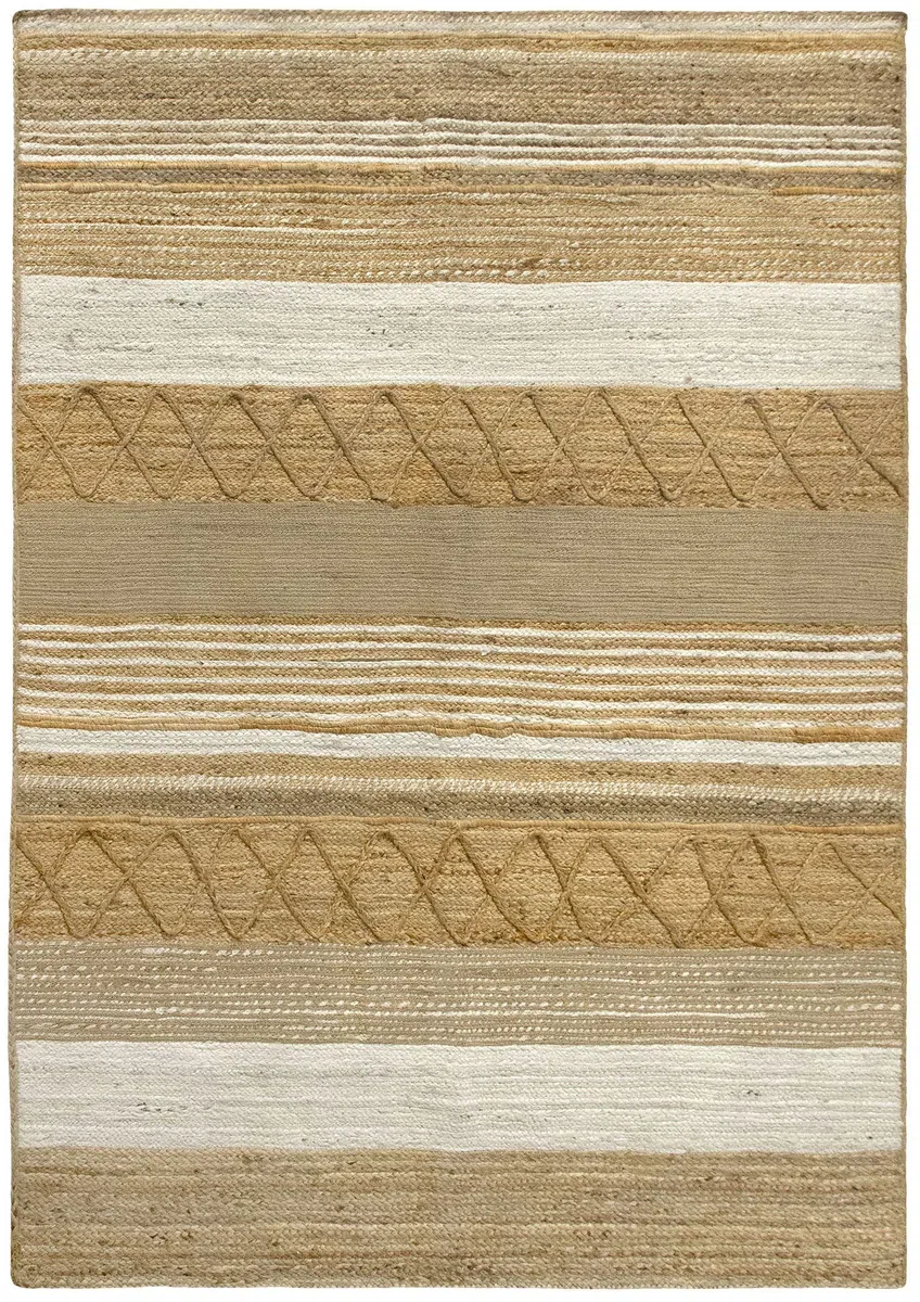 HAMID - Alfombra de Yute Sofía, 100% Fibra de Yute Natural, Alfombra Suave, Tejida a Mano, Alfombra de Salón, Comedor, Dormitorio, Pasillos, Entrada, (290x200cm)