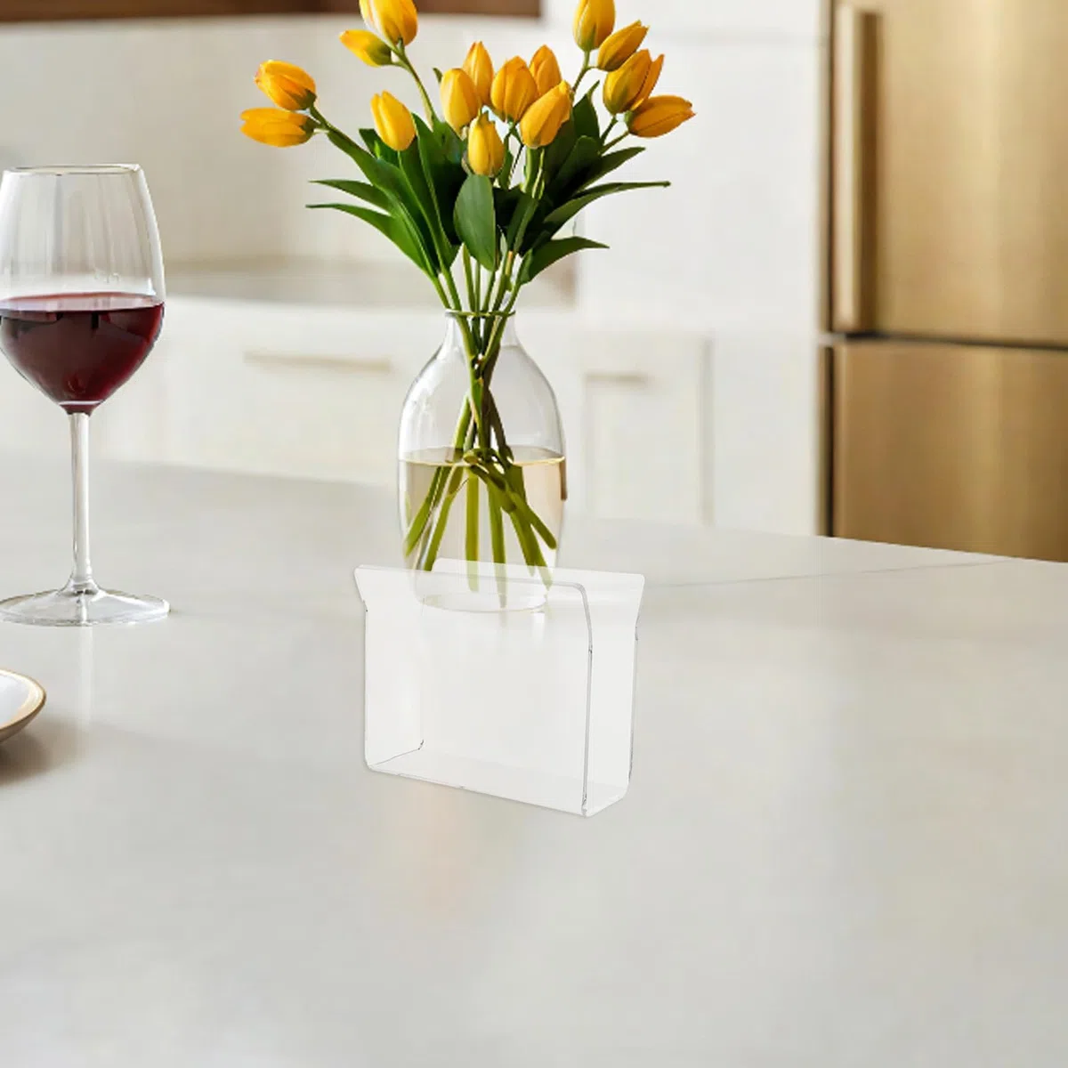 DOITOOL Dispensador de servilletas acrílico de 3 piezas: Soporte para pañuelos de encimera para cocina, baño, mesa de comedor - Dispensador de servilletas transparente para pañuelos y toallas de