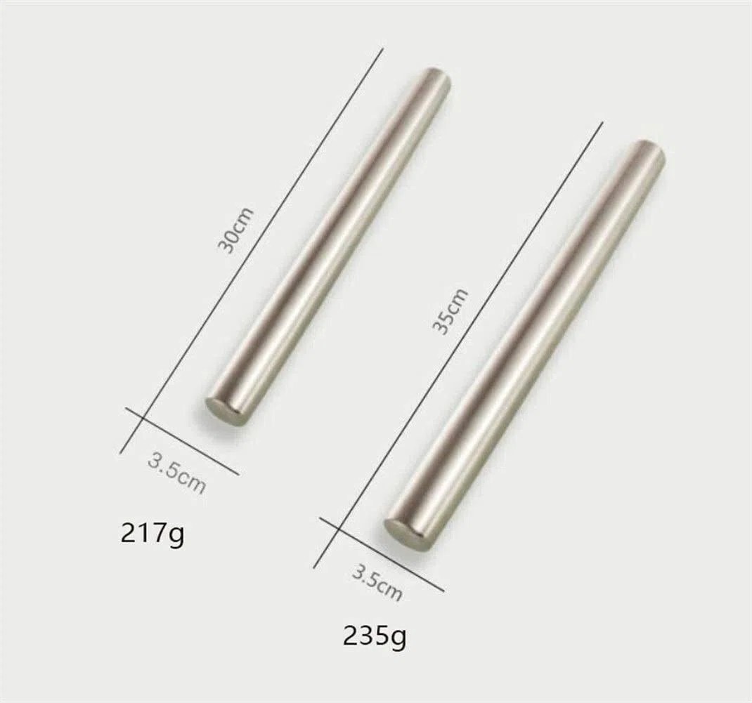 Professionnel Rodillo de amasar de Acero Inoxidable, Metal para Hornear Masa de pastelería para Galletas (tamaño: 30 cm) (tamaño: 35 cm), Masa fácil de Limpiar (30 cm)