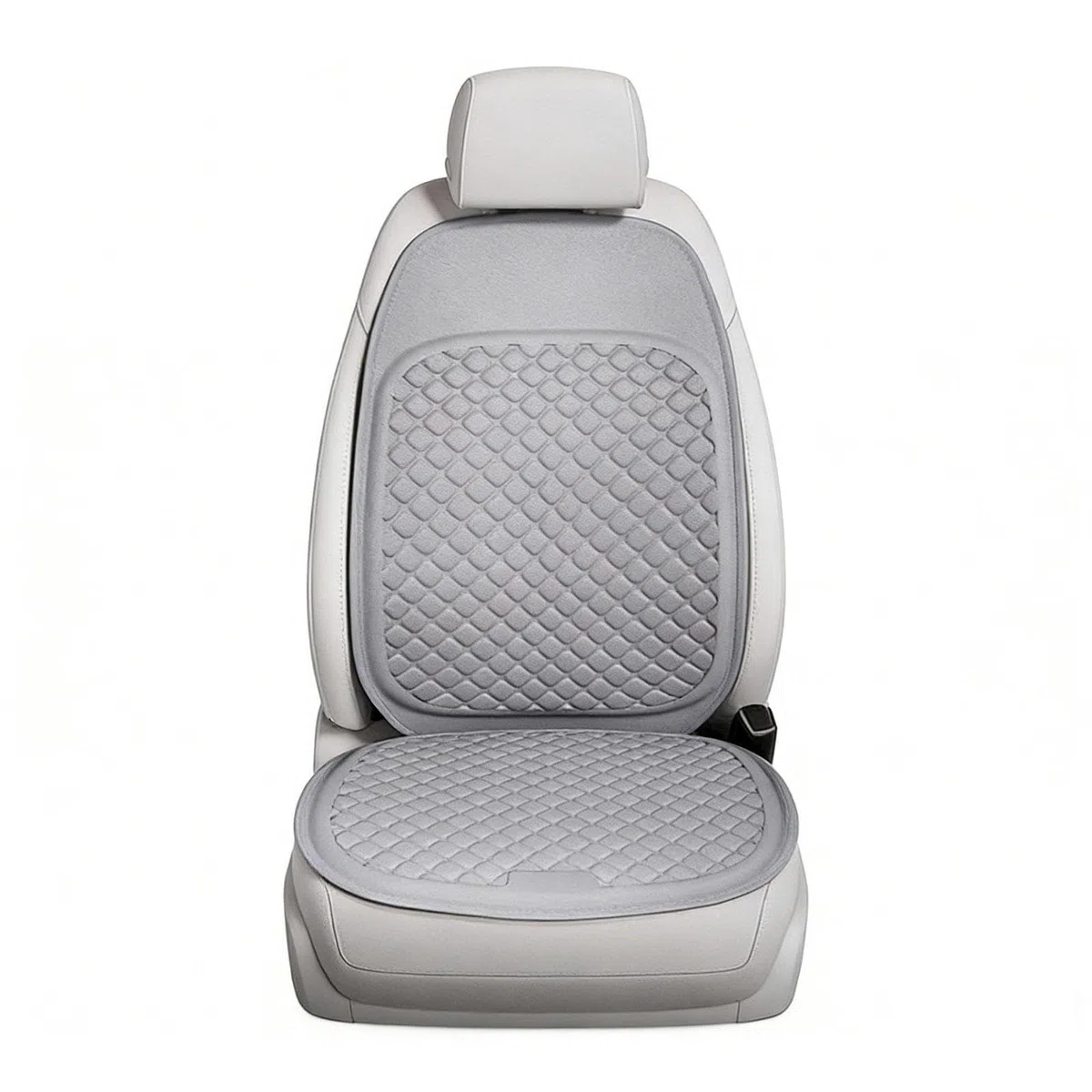 Cojín Silla Oficina Tejido de Refrigeración 3D Cojín Silla Ruedas Fina, Transpirable y Cómoda para Automóviles, Sillas de Oficina, etc.,Gray-RhombusStyle-Seatcushion+Backcushion