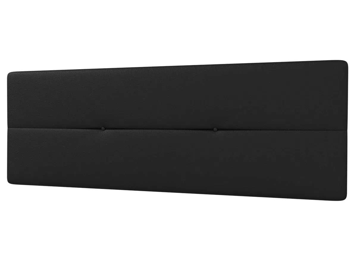 LA WEB DEL COLCHON Cabecero Tapizado Génova para Cama de 135 (145 x 55 cms) Negro | Cama Juvenil | Cama Matrimonio | Cabezal Cama | Cabeceros tapizados Dormitorio