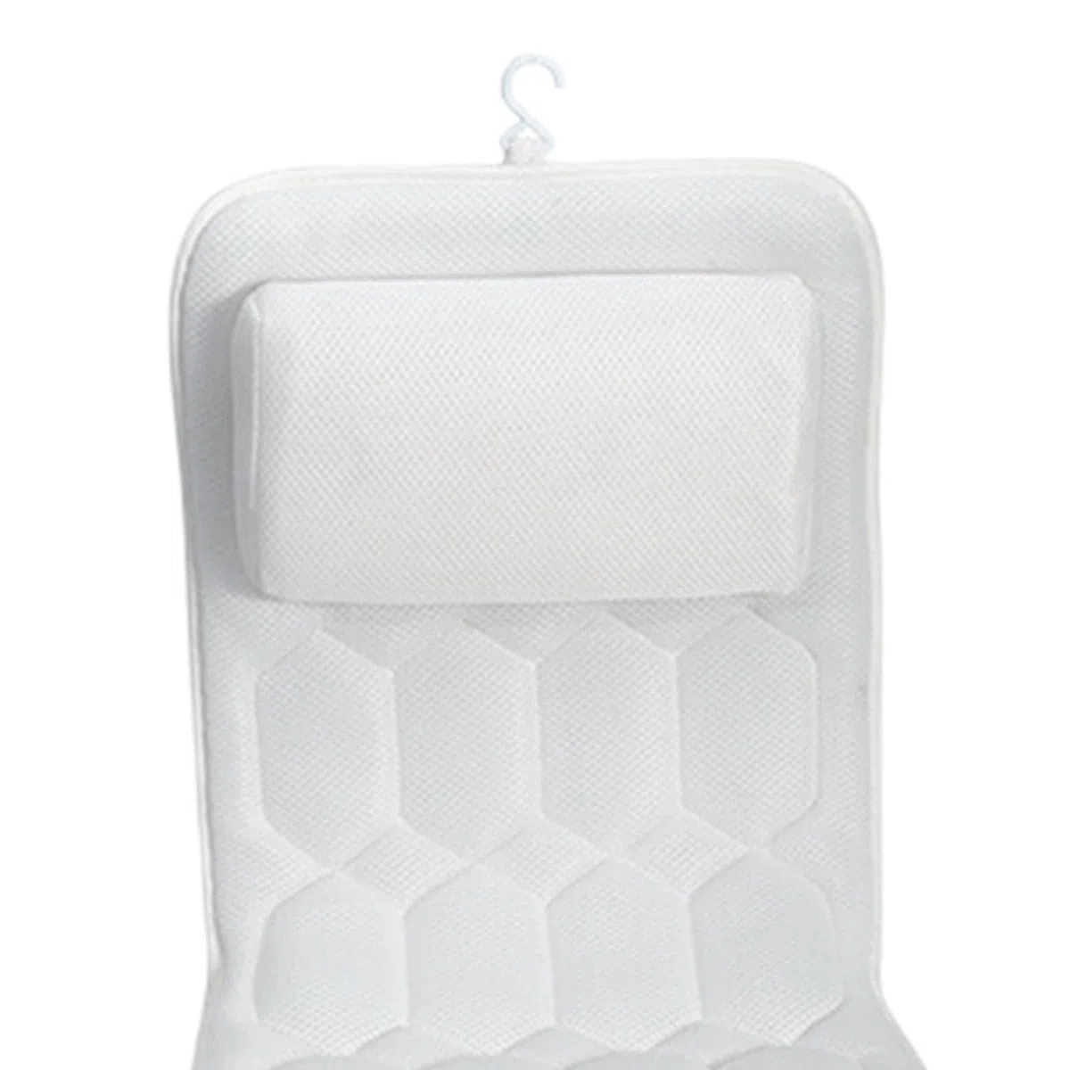 Almohada de Bañera con Soporte para La Espalda, Accesorio Portátil para SPA con Ventosas, Almohadilla de Baño, Reposacabezas, Almohada para Remojar La