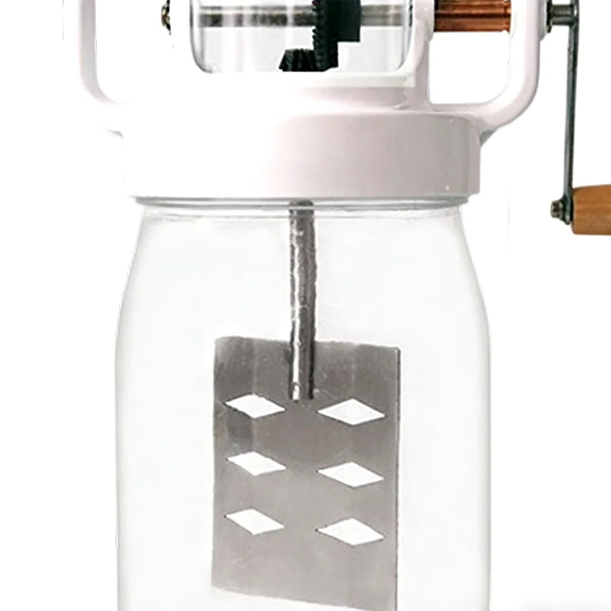 Mezclador de mantequilla Mezclador de Mantequilla de 1500 ml | con Batidor de Mano de Frasco de Vidrio para Repostería, , Panqueques, Jam, Salsas, Mezclas, Alimento Infantil, Huevos