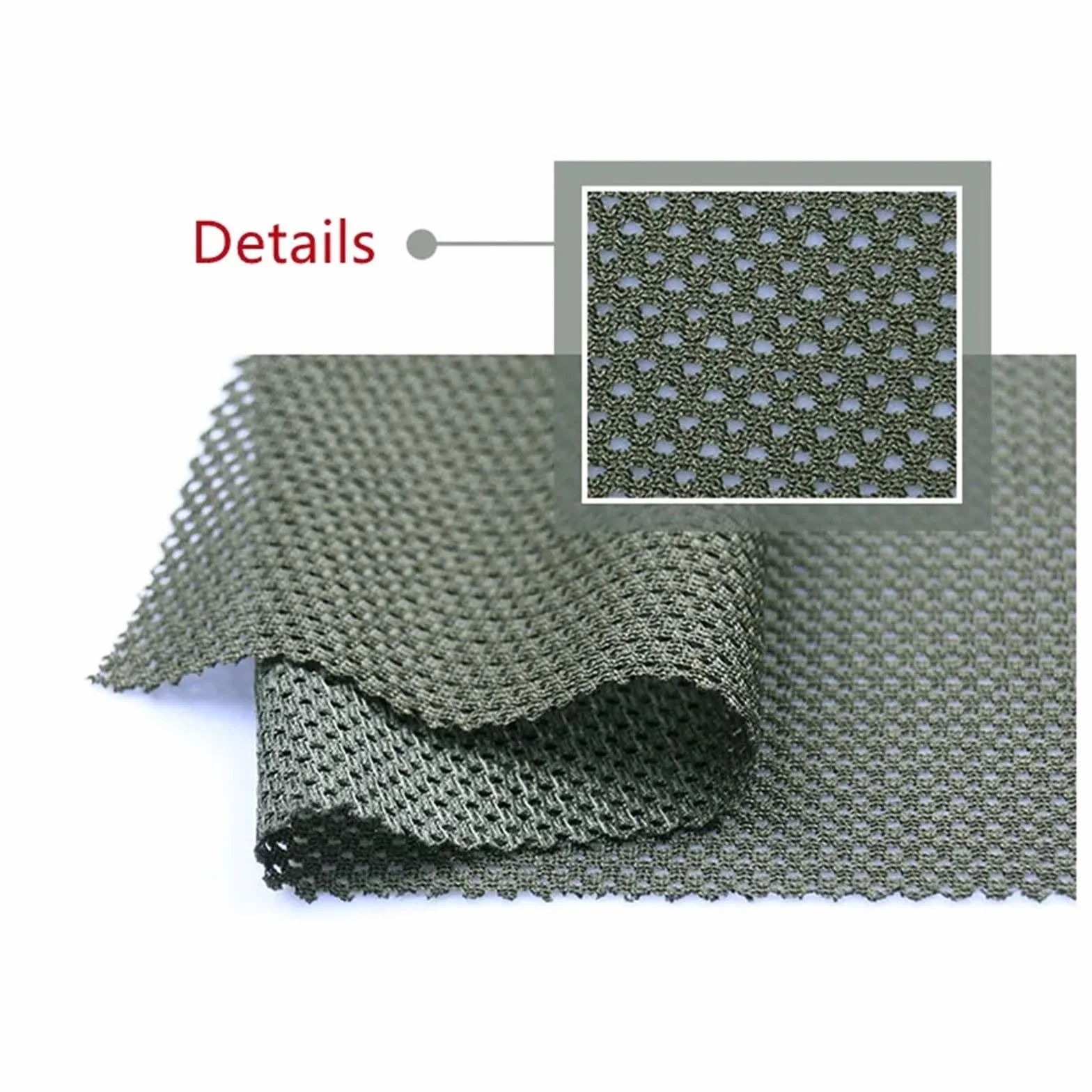 Tela De Malla Marrón verde gris negro tela de malla transpirable ropa casco cubierta DIY Para Costura, Manualidades(Color 4)