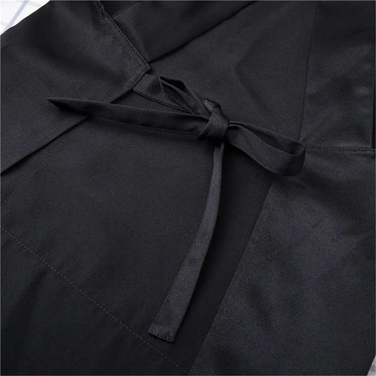 Delantal De Cocina Delantal con pechera ajustable, 2 uds., con bolsillos, delantales de cocina for mujeres y hombres, delantal de Chef con cuello Halter, delantal Simple, herramienta de cocina(Black)