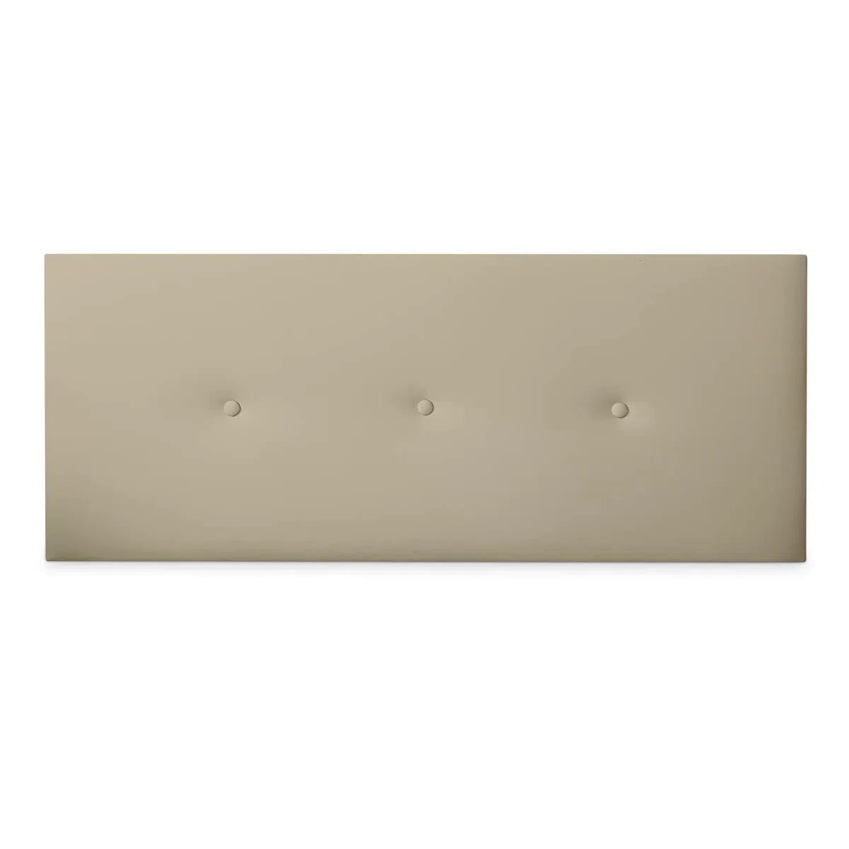 DUÉRMETE ONLINE - Cabecero Premium Acolchado Modelo Milán | Tapizado en Polipiel de Alta Gama-Incluye Herrajes y Tornillería, Madera, Beige, 145 x 60 cm (Cama 135/140)