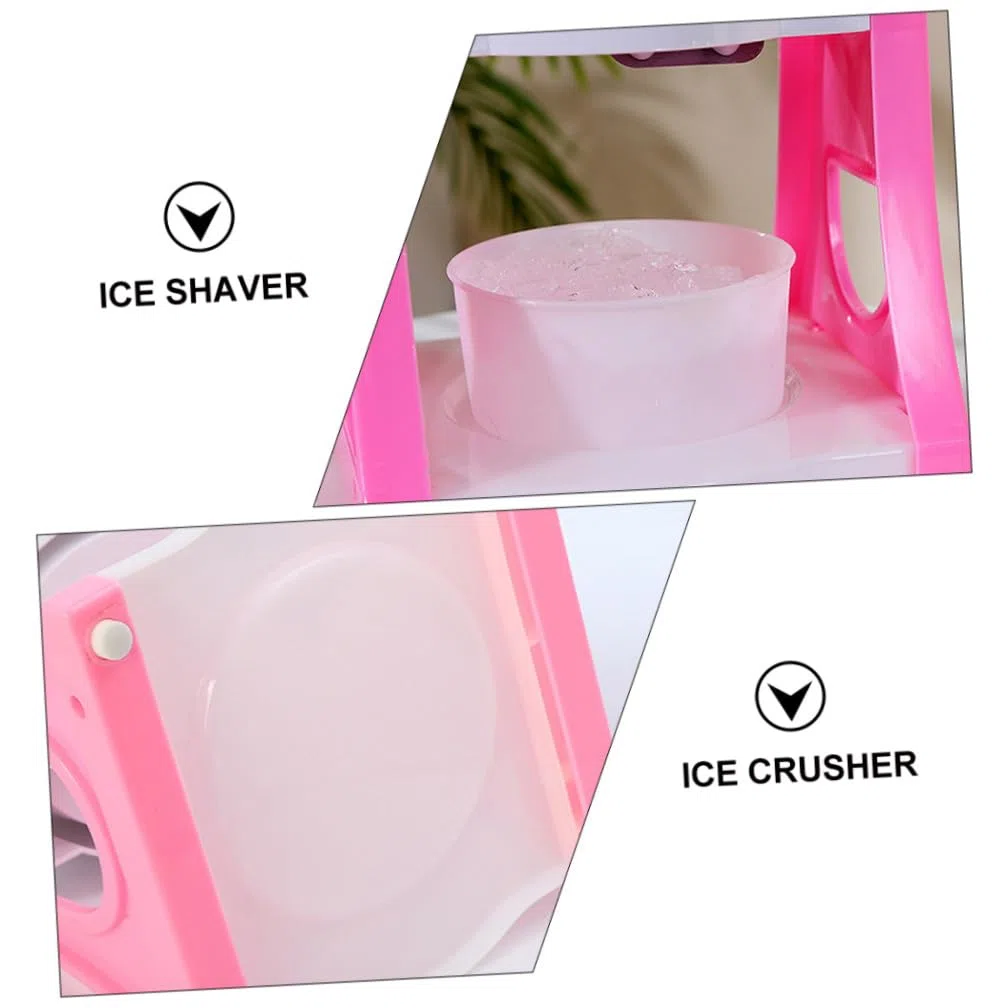 Trituradora de Hielo Manual Sencilla para Casa, Manivela, Abs y Acero Inoxidable, Adecuado para Bebidas Frías y Cócteles